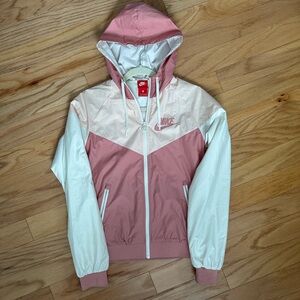 NIKE pink zip up jacket